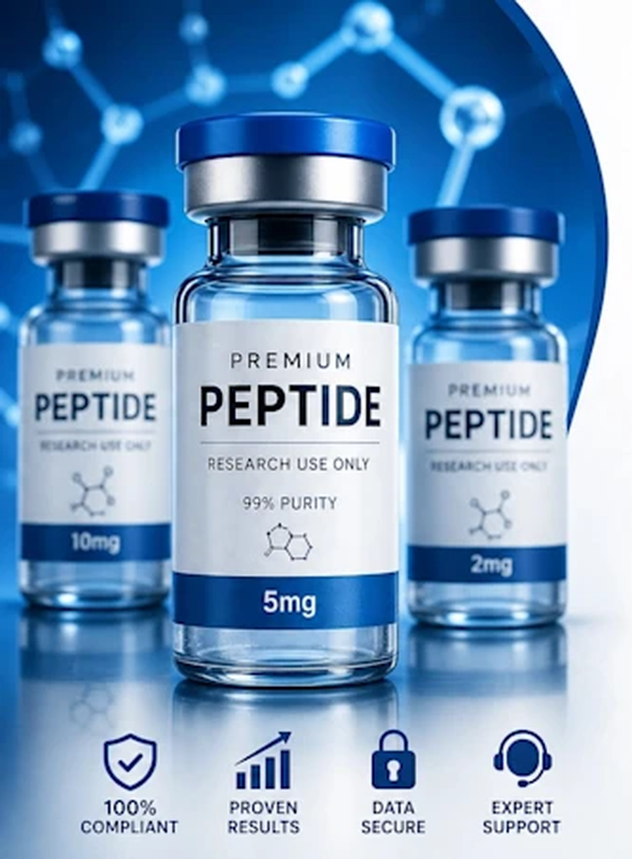 Peptide research bottles